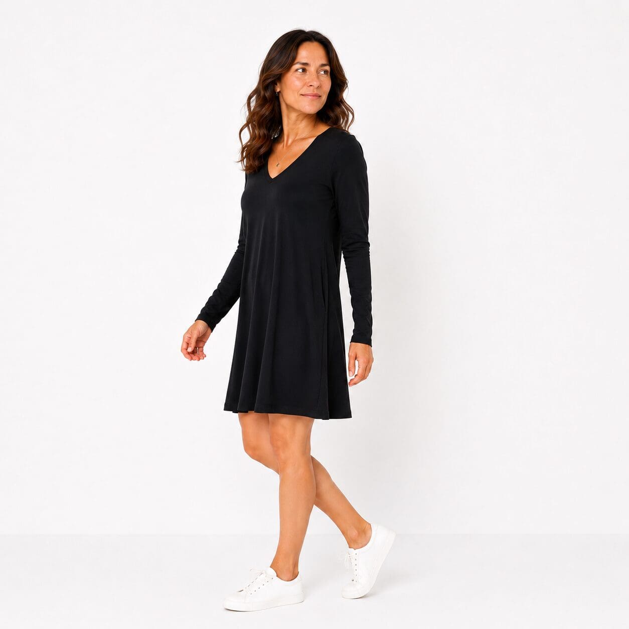 T Shirt Dress Long Sleeves Black made in South Africa T Shirt Dress Long Sleeves Black made in South Africa
