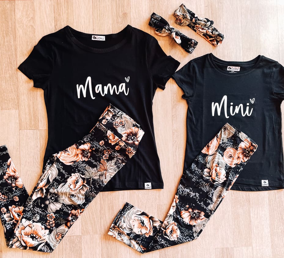 Printed Leggings Christmas Leggings Mommy And Me High Waisted