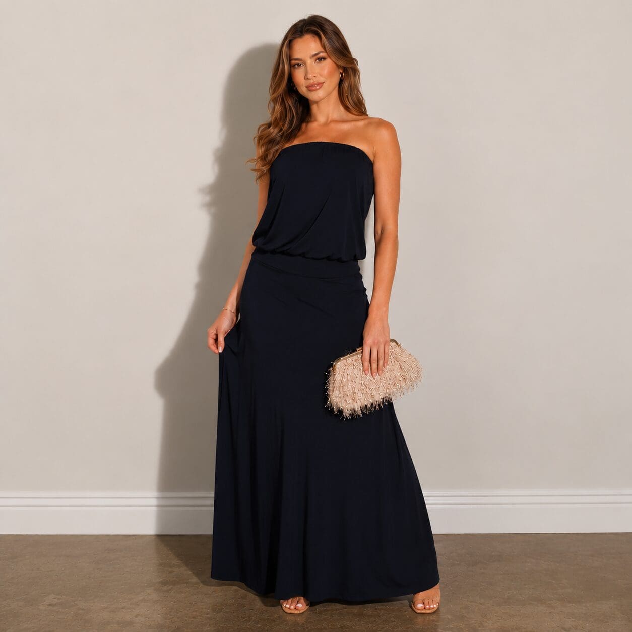Bandeau Boob-tube Maxi Dress Made in South Africa Black Bandeau Boob-tube Maxi Dress Made in South Africa Black