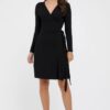 Ladies Classic Stretch Wrap Dress Midi Made in South Africa long sleeve