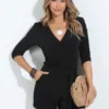 Wrap romper long sleeve Wrap romper long sleeve