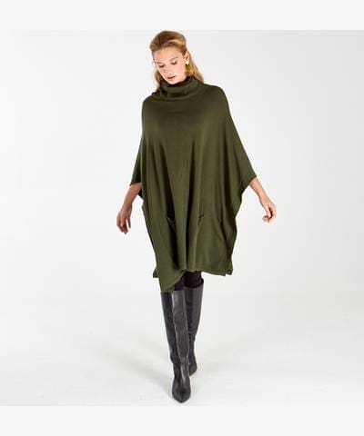 winter cardigan poncho sleeves South Africa Poler Neck Poncho with pockets