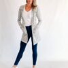 Ladies cardigan navy with pockets made in South Africa Ladies cardigan navy with pockets made in South Africa