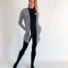Ladies cardigan navy with pockets made in South Africa Ladies cardigan made in South Africa