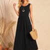 Solid Colour Scoopneck Maxi Dress made in South Africa Solid Colour Scoopneck Maxi Dress made in South Africa