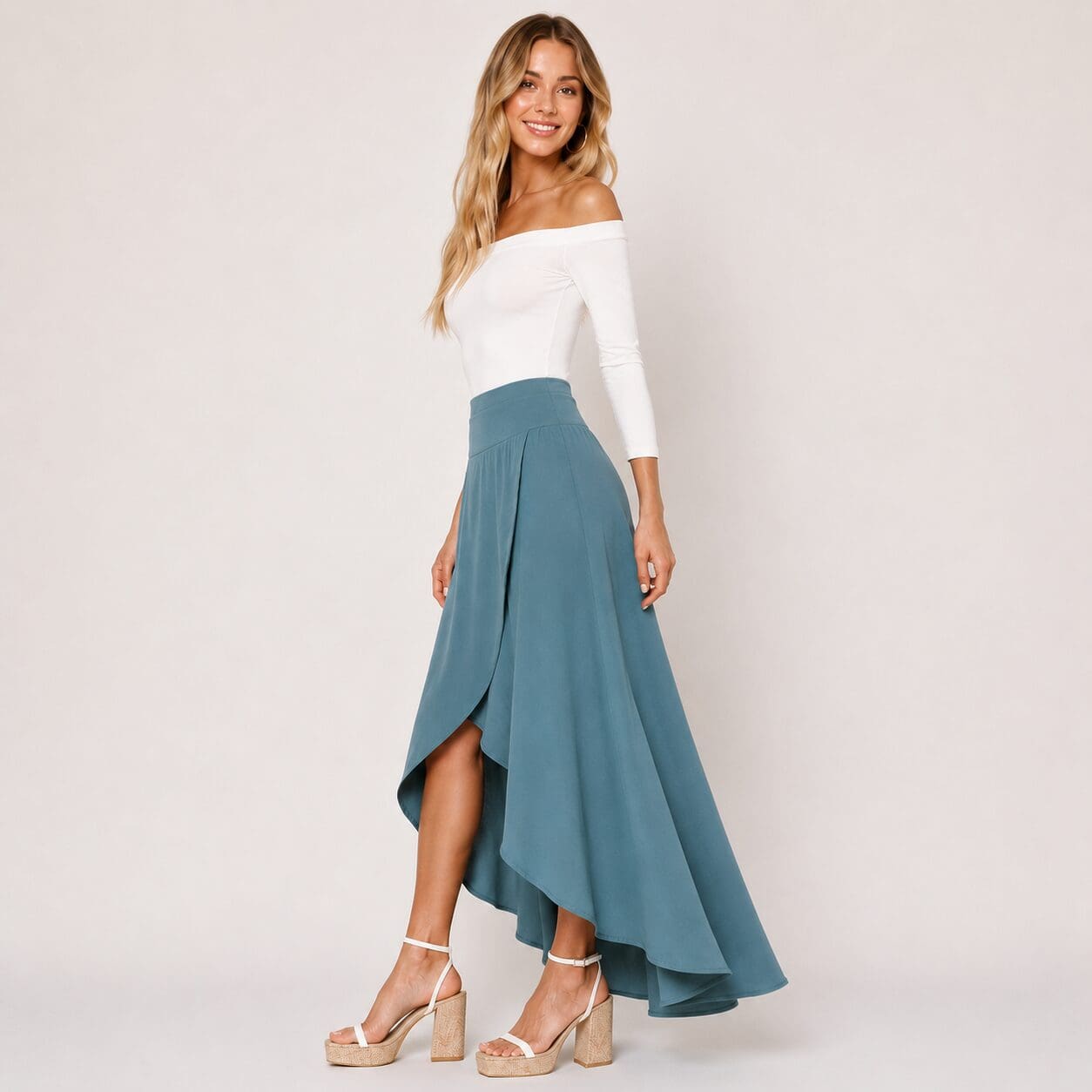 High Low Skirt Blue Made in South Africa High Low Skirt Blue Made in South Africa