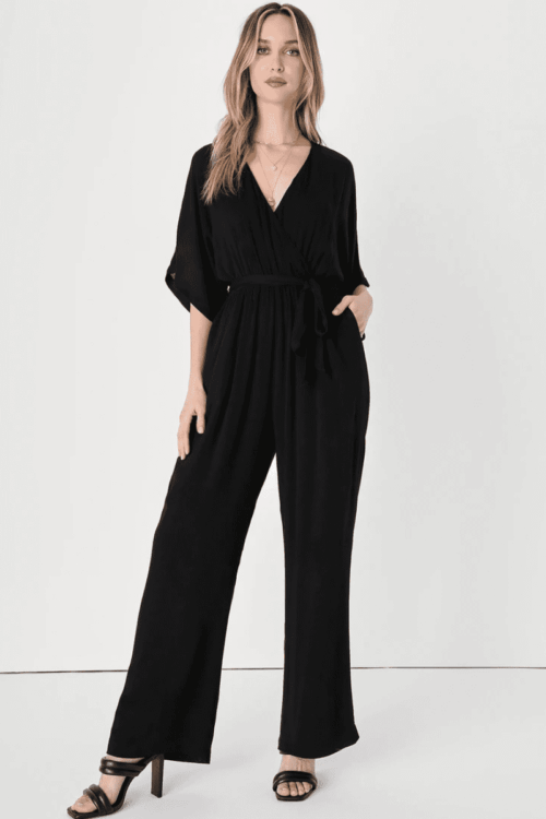 Kimono Wide Leg Loose Fit Jumpsuit