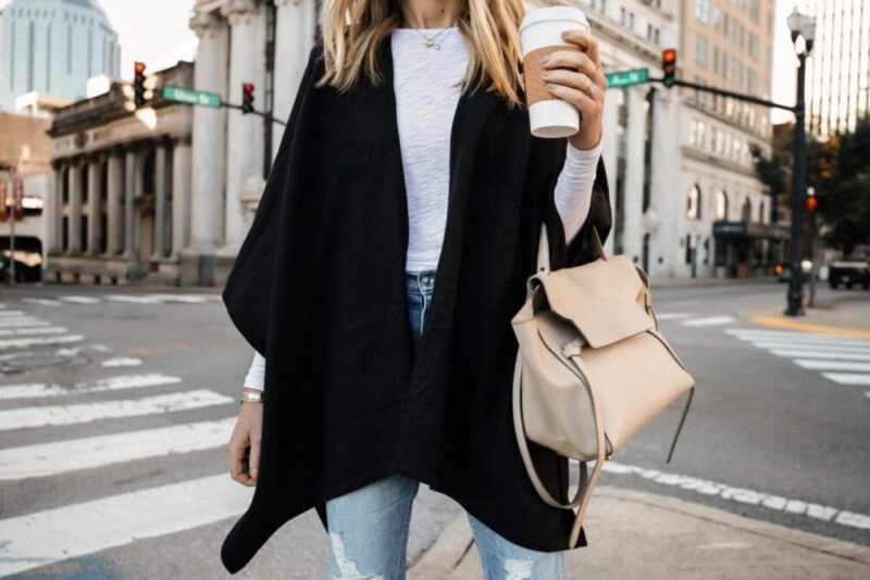 Open Front Fashion Poncho Made In South Africa