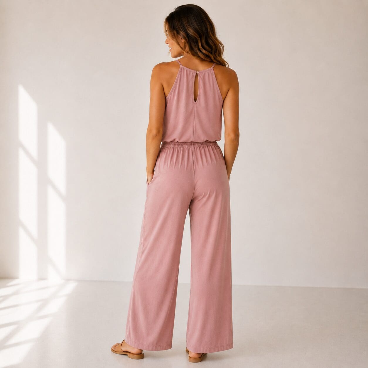 Easy Summer Jumpsuit in pink made in South Africa Easy Summer Jumpsuit in pink made in South Africa