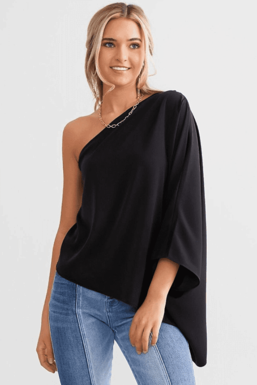 Single Shoulder Batwing Blouse Made in South Africa