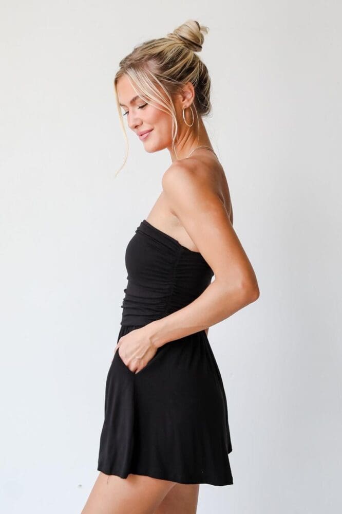 Ruched Bandeau Playsuit