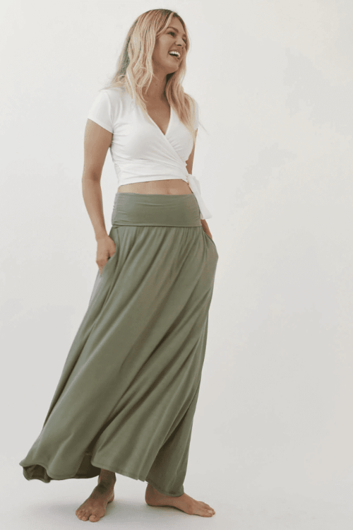 Foldable Waist Maxi Skirt made in South Africa