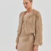 Cropped Lux Faux Fur Jacket Made in South Africa Cropped Lux Faux Fur Jacket Made in South Africa