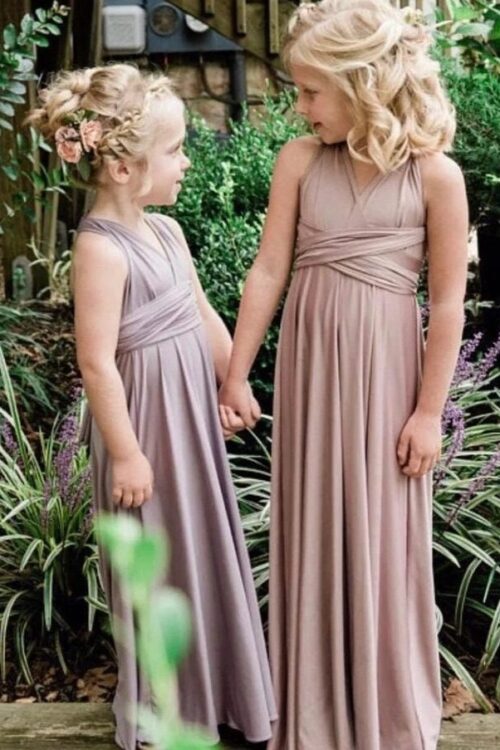 Multiway Infinity flower girl Dress for girls