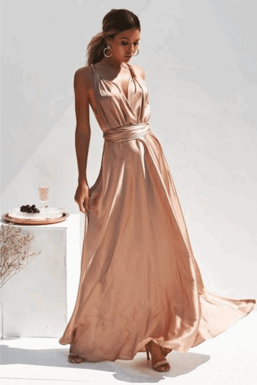 satin infinity dress made in South Africa