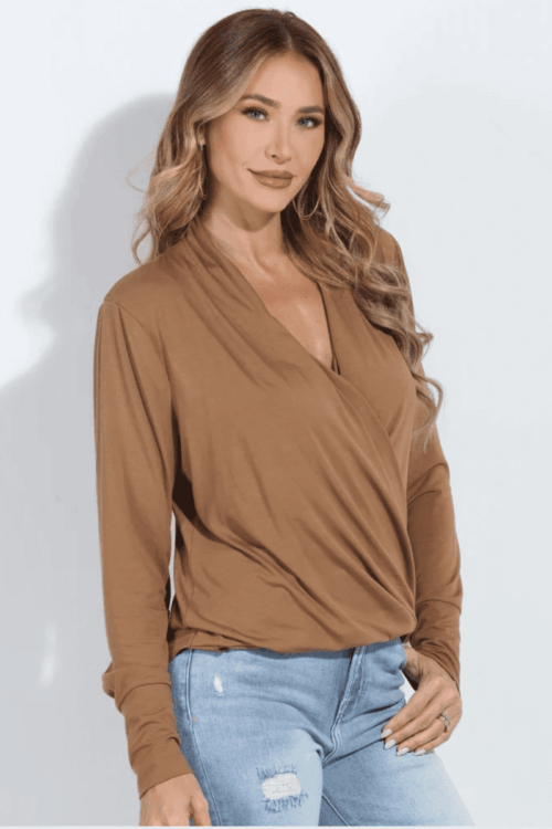 Dolman Sleeve Draped Bubble Hem