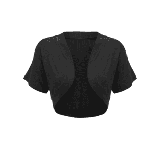 Same Fabric Bolero Cardigan Short Sleeve