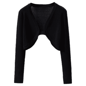 Same Fabric Bolero Cardigan Long Sleeve