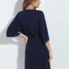 Dolman Sleeve Wrap Dress South Africa Navy Back View Dolman Sleeve Wrap Dress South Africa Navy Front View