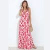 Versatile V Neck Stretch Maxi Dress made in South Africa