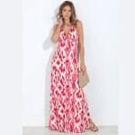 Versatile V Neck Stretch Maxi Dress made in South Africa