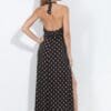 V Neck Stretch Maxi pattern stretch side view