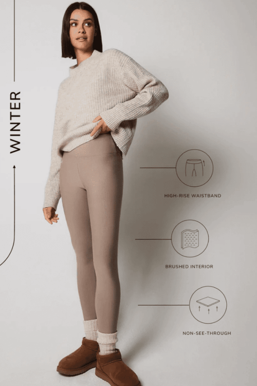 Winter Fleece Stone Leggings Made in South Africa