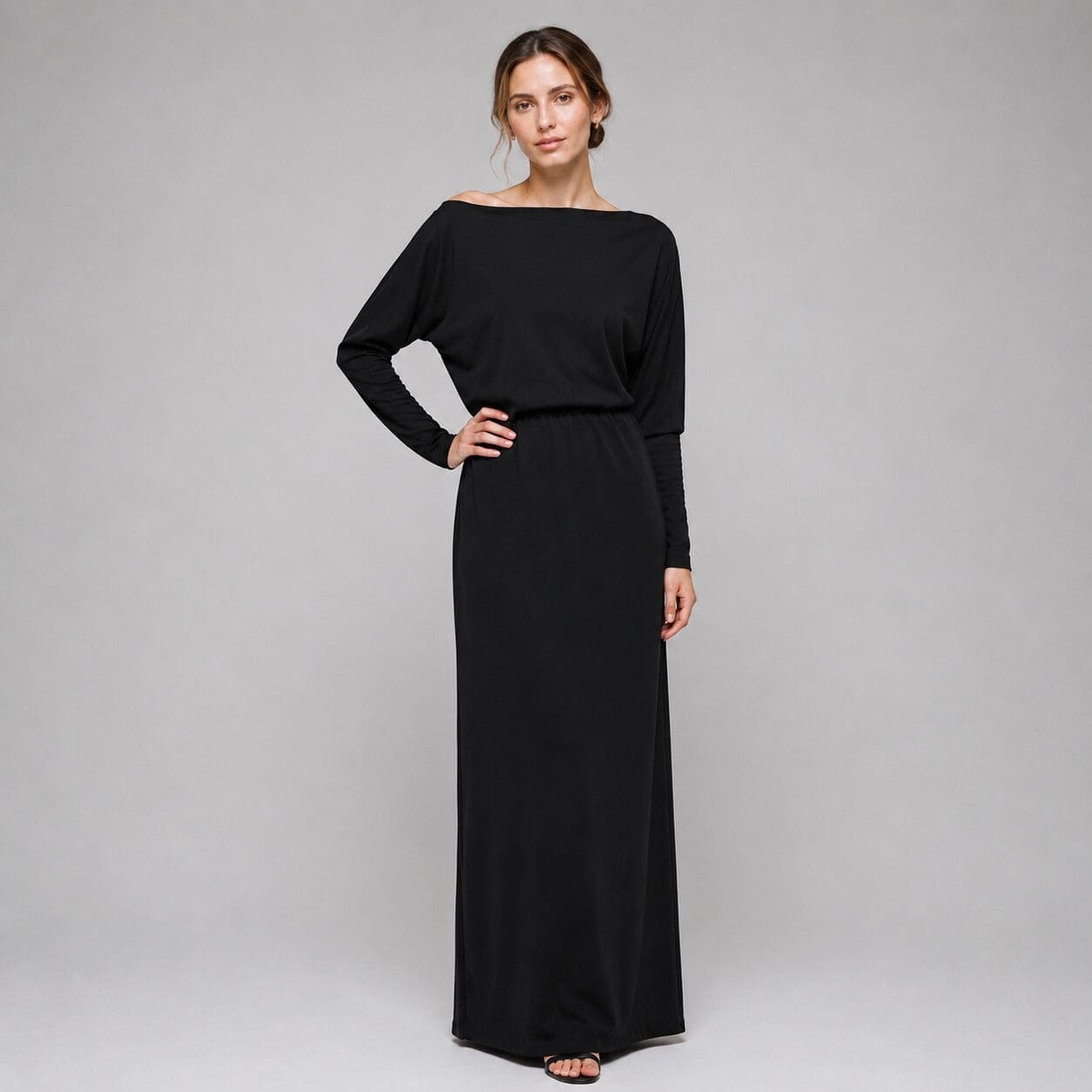 Dolman Maxi Dress with long sleeves made in South Africa