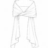 Satin Shoulder Scarf for Evening Dress Satin Shoulder Scarf for Evening Dress